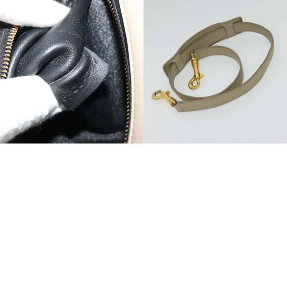 CELINE Trapeze Hand Bag Leather Beige Gold - Picture 13 of 13